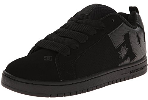 DC Shoes Herren Court Graffik Casual Low Top Skate Shoe Sneaker Skateboard-Schuh, Schwarz, 46 EU