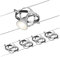 Paulmann Leuchten 94144, Seilsystem Cardan chrom mit 4 Spots, Metall, 7.5 watts, GU5.3, Chrom matt Chrom, 500 x 12.5 x 11 cm