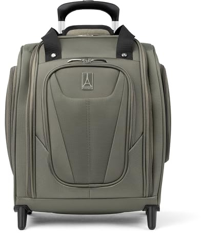 Travelpro Suitcase Maxlite 5 Softside Lightweight Rolling Underseat Compact Carry on Upright 2 Wheel Bag, Men and Women, Slate Gree 39x34x21 cm