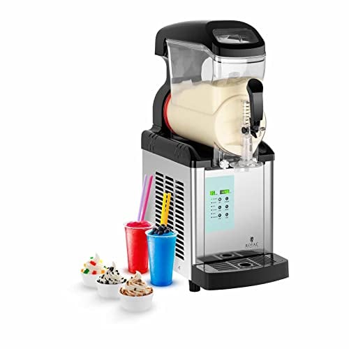 Royal Catering Slush-Eis-Maschine Softeis Maker RCSL 1/6ICE (6 L, 600 W, - 20 - 10 °C, modernes Kontrolldisplay, BPA-frei, 6 Funktionen, LED-Kontrolldisplay)