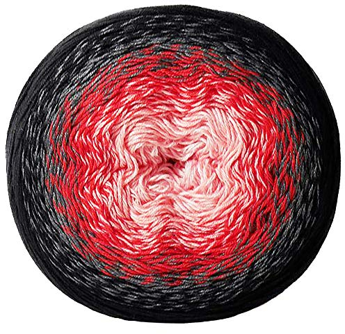 YarnArt Flowers Mehrfarbiges Baumwollgarn, Regenbogen-Häkelgarn, Frühling, Sommer, Farbauswahl, Handstricken (282, 1 Kuchen)