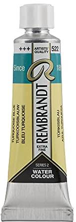 Rembrandt Watercolour Tube 10 ml Turquoise blue 522 (05015220)