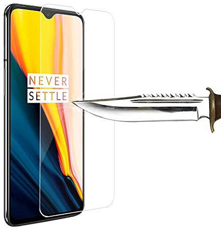 COPHONE® Pack 2 Verres trempé Compatible avec OnePlus 7, Film de Protection écran Premium Anti Chocs et Casse, Anti Empreintes, Bords arrondis,dureté Max 9H, Haute définition