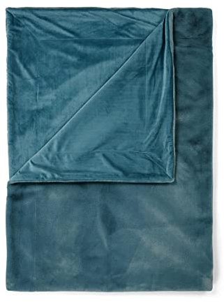 ESSENZA Plaid Furry Denim, 150x200 cm - 100% Polyester - Uni