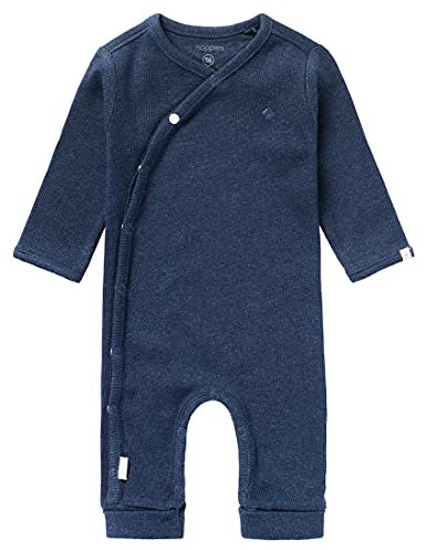 Noppies Unisex Baby playsuit Rib Nevis Baby und Kleinkind Strampelanzug, Navy Melange - P758, 62 EU