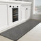 COLOR&GEOMETRY Tappeto per Cucina 45 x 150 cm, Passatoia Cucina Antiscivolo Lavabile, Tappetino Cucina Assorbente e Durevole per Cucina, Sala da Pranzo, Lavanderia (Grigio)