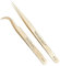 NAGARAKU 1 Paire Pinces à Épiler Précision Professionnelle Antidérapante Séparation Pinces Droite & Mega Volume Fan Lash Tweezer Pour Prendre des Cils Individuel ou des Volumineuses (M-01 & M-02)