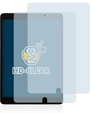 BROTECT (2 Stück Schutzfolie für Apple iPad 10.2 WiFi Cellular 2021 (9. Gen.) Displayschutz Folie Ultra-Klar