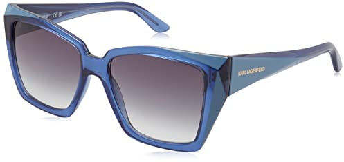 KARL LAGERFELD KL6072S 450 Azure Sunglasses Woman Iniettato, Square, 55