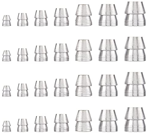SUPERFINDINGS 28 Stück 7 Größen Sicherheits Rundgriffkeile Hammergriff Spaltkeil Platinaxt Handmetallkeil Rundstahlkeil Für Axtklauenhammerschlitten
