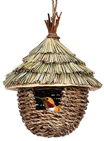 Vogelnest Gewebt Für Vögel,Vogelnest Nistkästen Für Vögel Zum Aufhängen Gemütlicher Ruhe Platz Für Vögel,Handgewebte Vogel Grashaus Häuser Nest,Handgewebte Vogelhütte Gras Bird Nest Für Wellensittich
