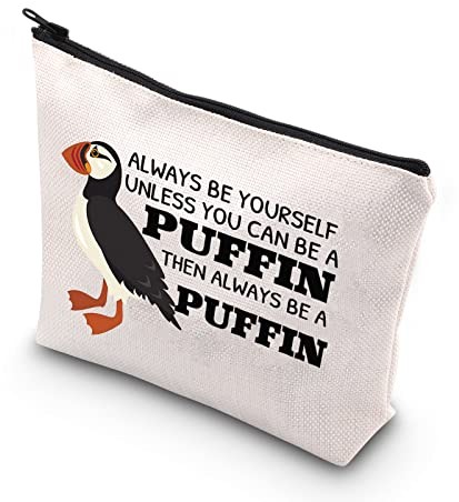 PLITI Papageientaucher-Geschenk- und Make-up-Tasche für Papageientaucher