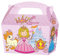 THEMED SNACK BOXES - PACK OF 10 - Children/Kids Party Boxes Carry Food Meal Fun Picnic Birthday Wedding Favour / Baby Shower Party Box Loot Bag (Princess)