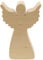 HOFMEISTER® Deko-Engel aus Holz, Weihnachtsdeko, Fensterdeko, Holzengel, als Glücksbringer oder Geschenk zur Geburt oder Taufe, langlebige Dekoration für Weihnachten & Advent, 14 cm