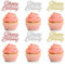24Pcs Happy Birthday Cupcake Toppers Glitter Birthday Cupcake Food Picks for Celebrating Happy Birthday Party Cake Decorations Supplies Gold Rose Gold Silver