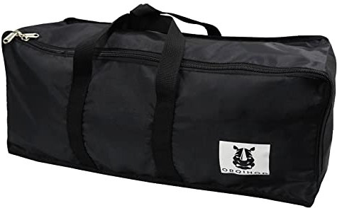 Orqihod Outdoor Furniture Seat Cushion Storage Bag Waterproof Garden Cushion Cover Stroage Bags with Zipper Rectangular Large Cushions Carrying Bag 68 x30 x20IN, Black