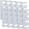 Ferraycle 16 Gauge Steel Hinge Shim Coated Finish Shims 4-1/2 Length x 1-5/8 Width Stainless Steel Door Hole Filler Plate for Door Hinge Repair Kit, Gray(10 Pack)