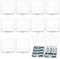 12 PCS AA/AAA Battery Storage Box, KUOQIY Multifunctional Plastic Battery Case Holder, for Storing and Protecting AA and AAA Batteries (4 Cells)
