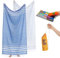 Luum® Hamamtuch Damen Strandtuch Frauen Saunahandtuch Handtuch Yogatuch Duschtuch Strandhandtuch Saunatuch Badetuch Reisehandtuch Pestemal, 2er Geschenkset, Damen Herren, Sky Blue/Light Blue