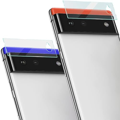 Cracksin [2 Stück] Google Pixel 6 Kamera Schutz Folie Panzer Hart Schutzglas Ultra Klar Objektivschutz 3D Hard Linse Kameraschutz