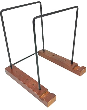IGTOPS Soporte para discos de vinilo de madera de pino, soporte para discos de vinilo y expositores, con organizador de discos de acero inoxidable, soporte para discos de vinilo (capacidad para 50