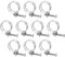 sourcing map 10Pcs Double Wire Hose Clamp, 40-45mm Adjustable Stainless Steel Wire Hose Clips with M8 Bolt for Dust Collection Hose, Pump Hose Pipe