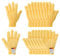 PATIKIL Cut Resistant Gloves, 8 Pair Level 5 Protection Anti Cutting Gloves Cut Proof Gloves for Kitchen Wood Carving Working, Small, Yellow