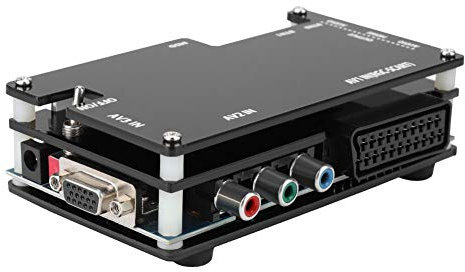 MCQWOMFQAK HDMI-zu-Scart-Konverter, HDMI-zu-Scart-Konverter unterstützen alte Spielkonsolen, andere alte Spielkonsolen und Arcade-Board-Rahmen xiaguolingsm