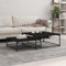 prissent Couchtisch 80x80x35cm Schwarz Holzwerkstoff,Eisen Laptop Tisch Coffee Table Sofatisch Side Table Wohnzimmertisch Gartentisch Blumenständer Plant Stand Tafel Nachtkästchen