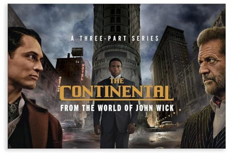 DAYOBOB TV-Serie The Continental:From The World of John Wick Poster, 1 Leinwand-Poster, Schlafzimmerdekoration, Landschaft, Büro, Raumdekoration, Geschenk, 30 x 45 cm