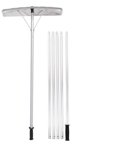 Aluminium-Verlängerungsstange, leicht, Dach-Schneeschaufel, Rechen, für den Außenbereich, Schneeschaufel, Schaber, Rechen