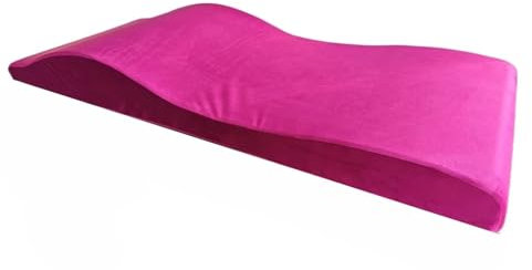 GSCLZ Massagetisch-Matratze Massagematratze und -bezug Wave Memory Foam-Bett Salonmatratze Spa Curved Beauty Bed FüR Spa, SchöNheits- Und Gesichtssalon(Rose Mattress)