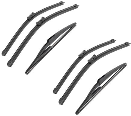 SPAMFAFGHQ 3 Piezas Limpiaparabrisas para Peugeot 2008 2013 2014 2015 2016 2017 2018 Escobillas Delanteras/traseras Accesorios(6 PCS)