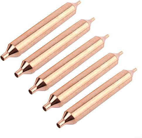 Gdfnmogo Filtro essiccatore per frigorifero, 19 x 127 mm, per sistemi di refrigerazione, filtro in rame con setaccio molecolare, 5 pezzi, compatibile con