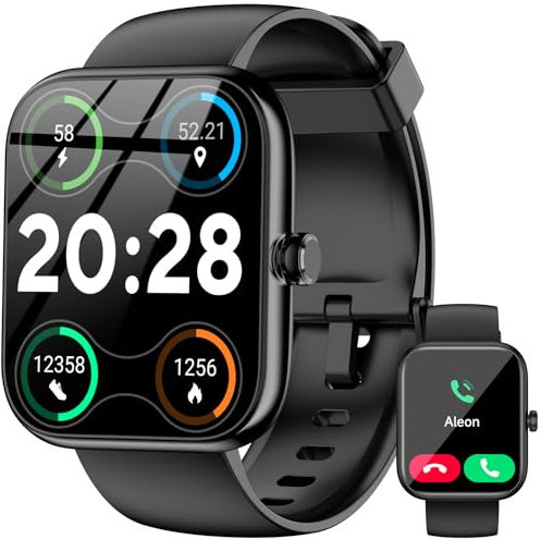 BOOOMIC Smart Watches für Männer Frauen mit Alexa Integriert, Anrufe tätigen/annehmen, 4,6 cm (1,83 Zoll) HD-Touchscreen Fitness-Tracker, 120+ Sportmodi, Schlafpunkt, Gesundheitsüberwachung, IP68
