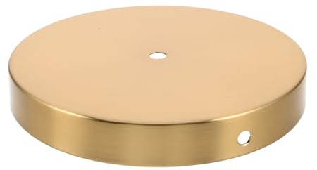 ULTECHNOVO Runder Tischlampenfuß aus Eisen in Gold mit Glatten Kanten und Stabilem Design für Selbstgemacht Lampen für Bastelprojekte und Schlafzimmer