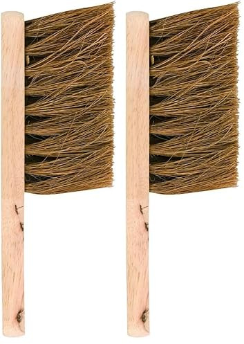 Elliott Natural Coconut Fibre FSC Certified Hand Brush with Soft Bristles – Heavy Duty, Ideal for Indoor use, Homes, kitchens and Spring Cleaning (Pack of 2)