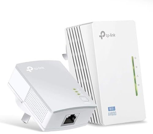 TP-Link TL-WPA4220 KIT kit de 2 CPL 600 Mbps Wi-Fi 300 Mbps avec 2 Ports Ethernet - Solution ideale pour profiter du service Mul