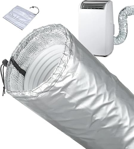 RuiDay Manchon Isolant Tuyau Climatisation, pour Tuyau Clim de 130 & 150 mm | Gaine Isolante Climatisation Mobile, Matériau d'Isolation Thermique Amélioré, pour Maison, Camping Car, Garage, Appartement