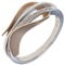Jobo Damen Ring 585 Gold Weißgold Rotgold bicolor teilmatt 9 Diamanten Brillanten Größe 58