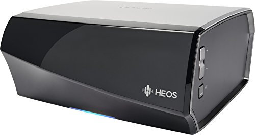 Denon Heos AMP Amplificatore integrato Audio-streaming (Multiroom, Spotify Connect, Deezer, marea, SoundCloud, NAS, WLAN, USB, controllo di applicazioni, Aux-In, 2x 100 Watt) Nero