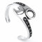 COPAUL Schmuck Edelstahl Biker Herren Armband Armreif Schraubenschlüssel FOREVER,Silber Schwarz