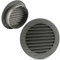 MKK 17969 - Griglia di aerazione per esterni con zanzariera, 60 70 80 90 100 120 125 150 mm, colore: Bianco/Grigio/Marrone, Grau, Ø 80 mm