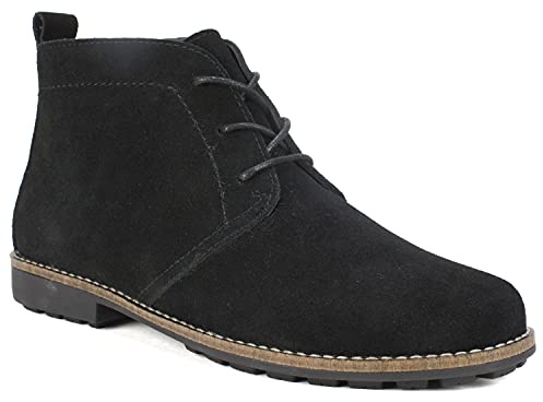 WHITE MOUNTAIN Shoes Auburn Women's Boot, Black/Suede, 9 M