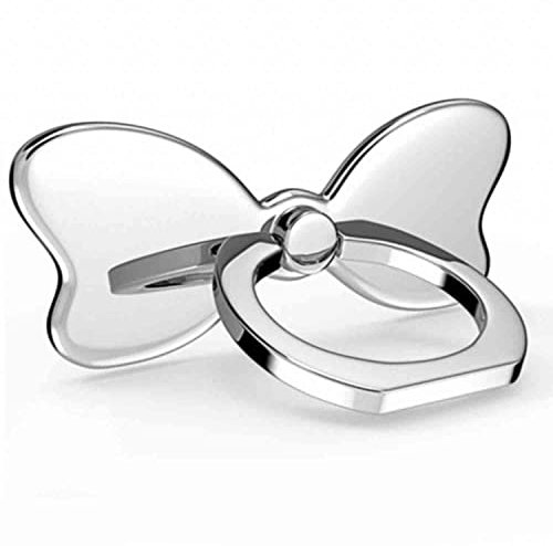 PZOZ Phone Ring Holder and Hand Grip 360 Adjustable Finger Metal Stand Car Mount Universal for iPhone Mobile Smartphones Tablets XR Xs Max 8 7 6 6s 5s plus Samsung S5 J6 HUAWEI Sony (Silver)