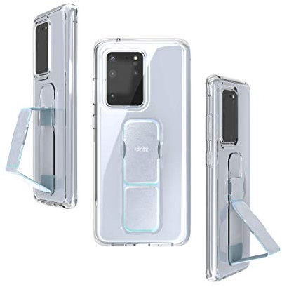 CLCKR Compatible with Samsung Galaxy S20 Ultra Case with Phone Grip and Expanding Stand, Samsung Galaxy S20 Ultra Cover with Phone Grip Holder - Holographic