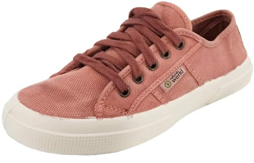 Natural World Blossom 901 Damen Bio-Baumwolle Sneaker, Krabbenorange (Cangrejo), Gr. 38