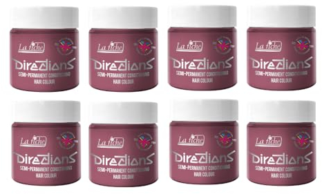 8 x New La Riche Directions Semi-Permanent Hair Color 88ml - Pastel Rose