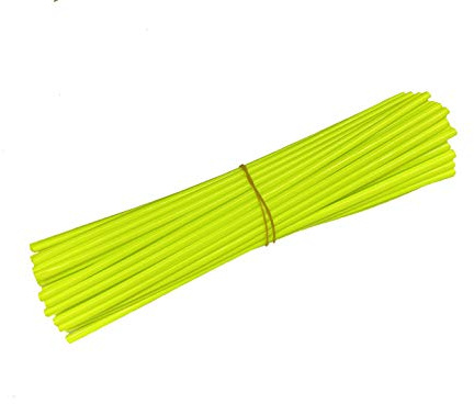 72 paquetes de fundas para radios de motocicleta de Dirt Bike para Suzuki, Kawasaki, Honda Yamaha (amarillo fluorescente)