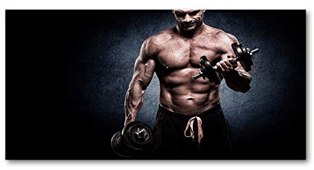 Tulup Splashback 39.37x19.68 inch / 100x50cm Wall Protection Toughened Safe Glass Splash-Back Kitchen Panel Tempered Glass Kitchen Protection Induction Cooker Glass Panel - Black - Bodybuilding